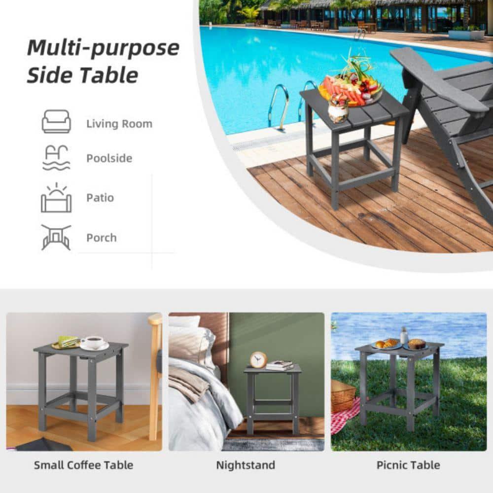 Costway Costway Solid Wood End Table