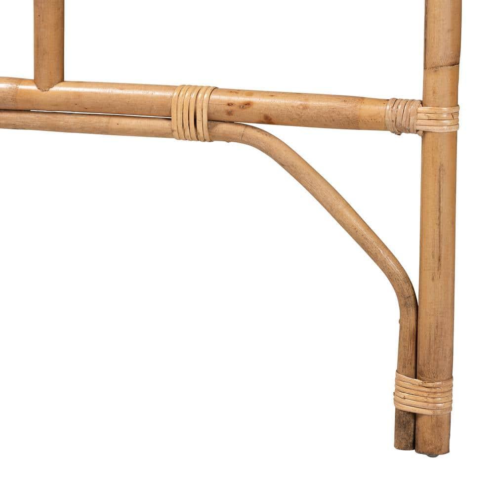 bali & pari Bohemian Natural Rattan Queen Size Standalone Headboard