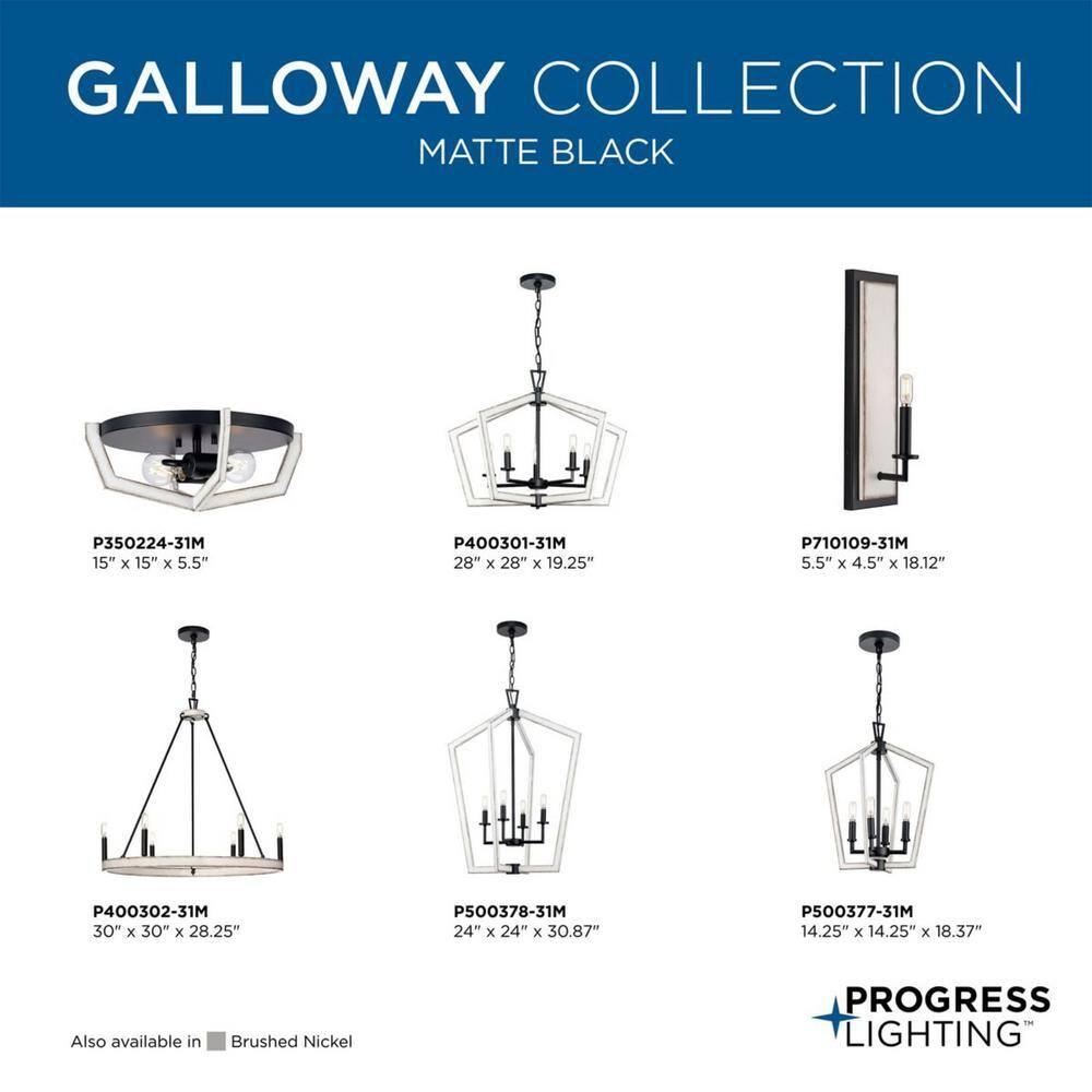 Progress Lighting 4 - Light Dimmable Square / Rectangle Chandelier