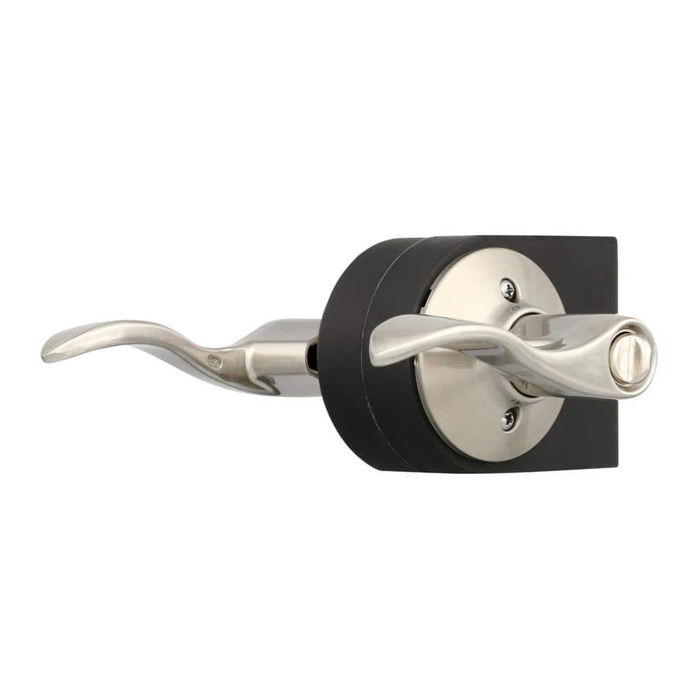 Camelot Handleset with Single Cylinder Deadbolt and Plymouth Door Knob and Rosette
