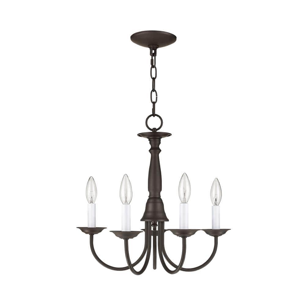 Livex Lighting Home Basics 5 - Light Chandelier in  Bronze