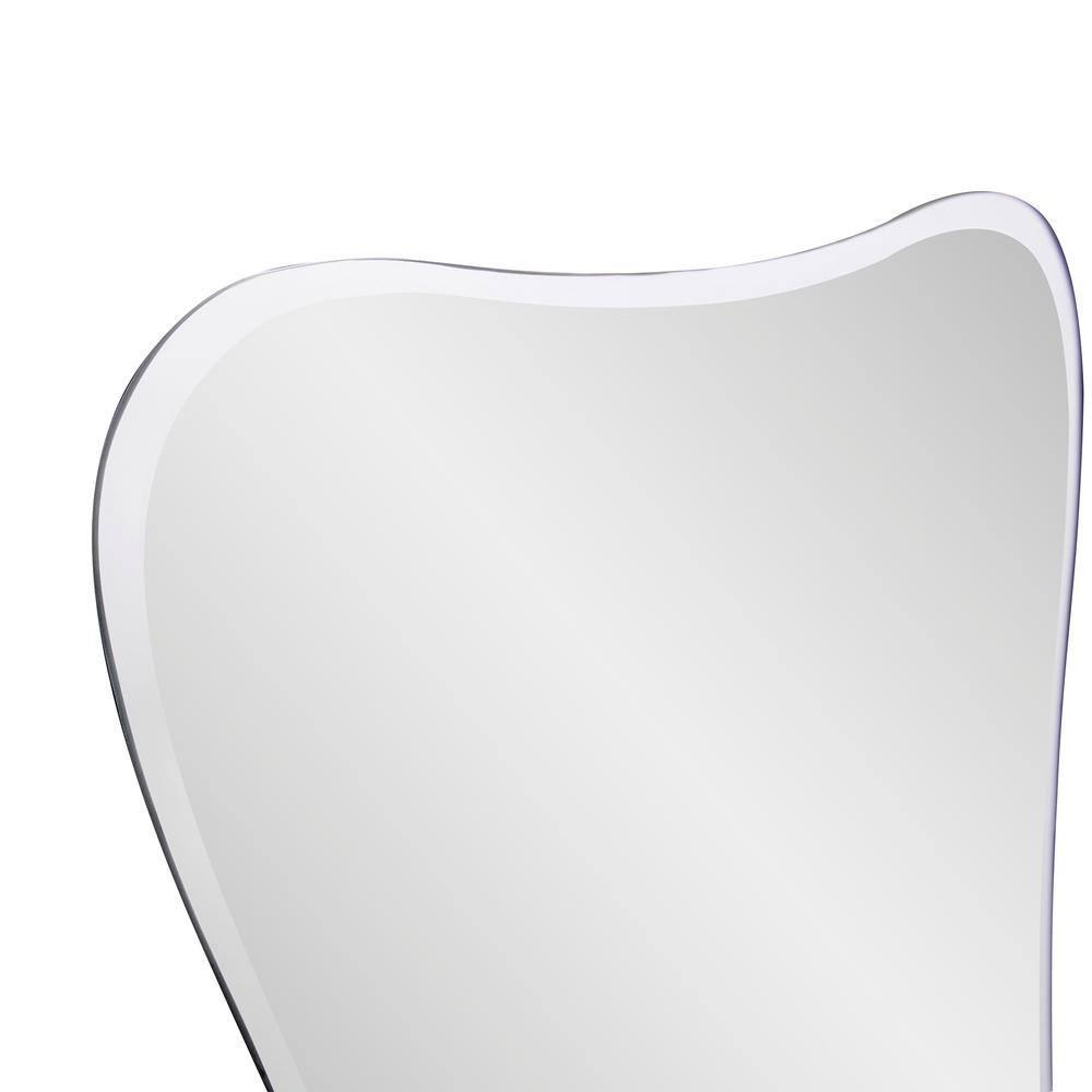 Howard Elliott 24"x35.5" Flared Frameless Mirror: Modern Style, Glass Material, No Assembly Required