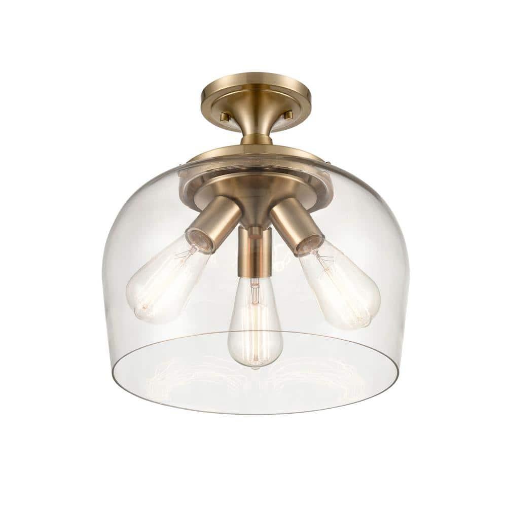Cromkill Glass Semi Flush Mount