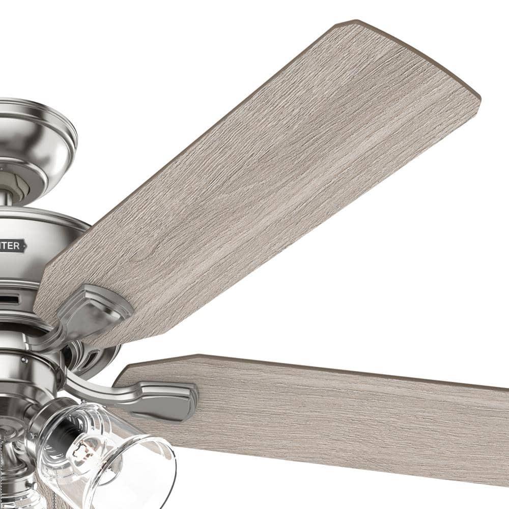 52" Rosner 5 - Blade Ceiling Fan With Lights and Pull Chains