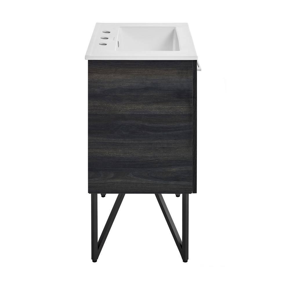 Annecy 24 In. Bathroom Vanity With Ceramic Sink Top