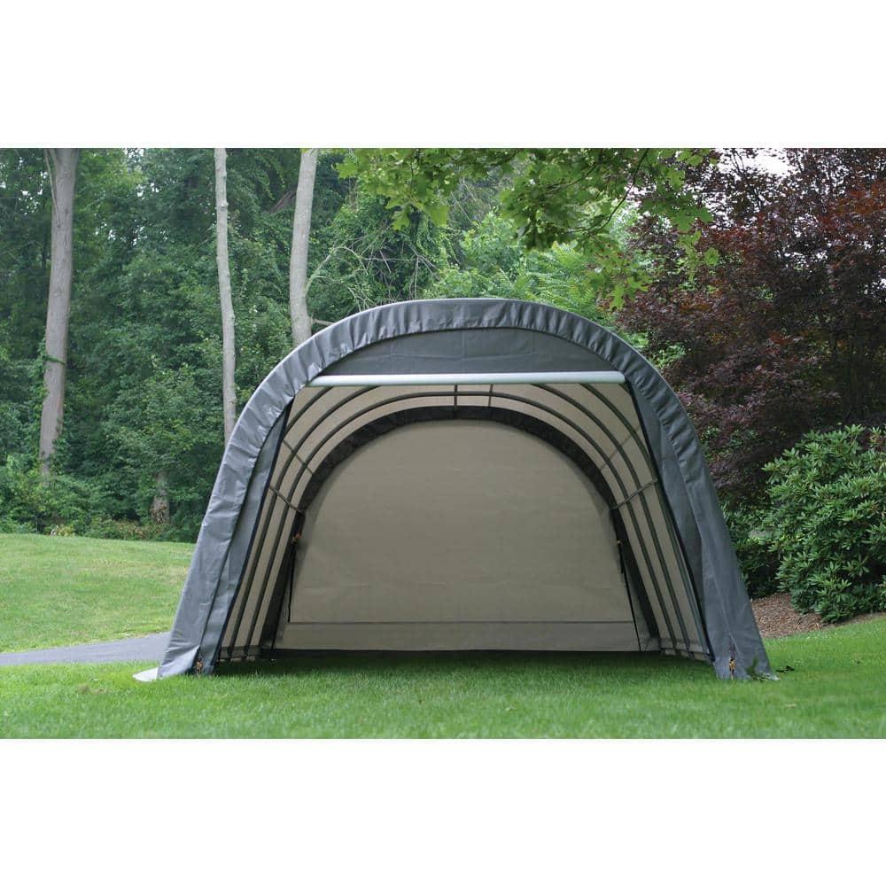 ShelterLogic Round Style Shelter, Green Cover