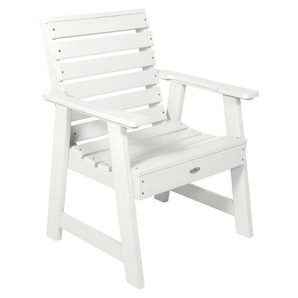 Coconut White Poly Lumber Riverside Garden Chair