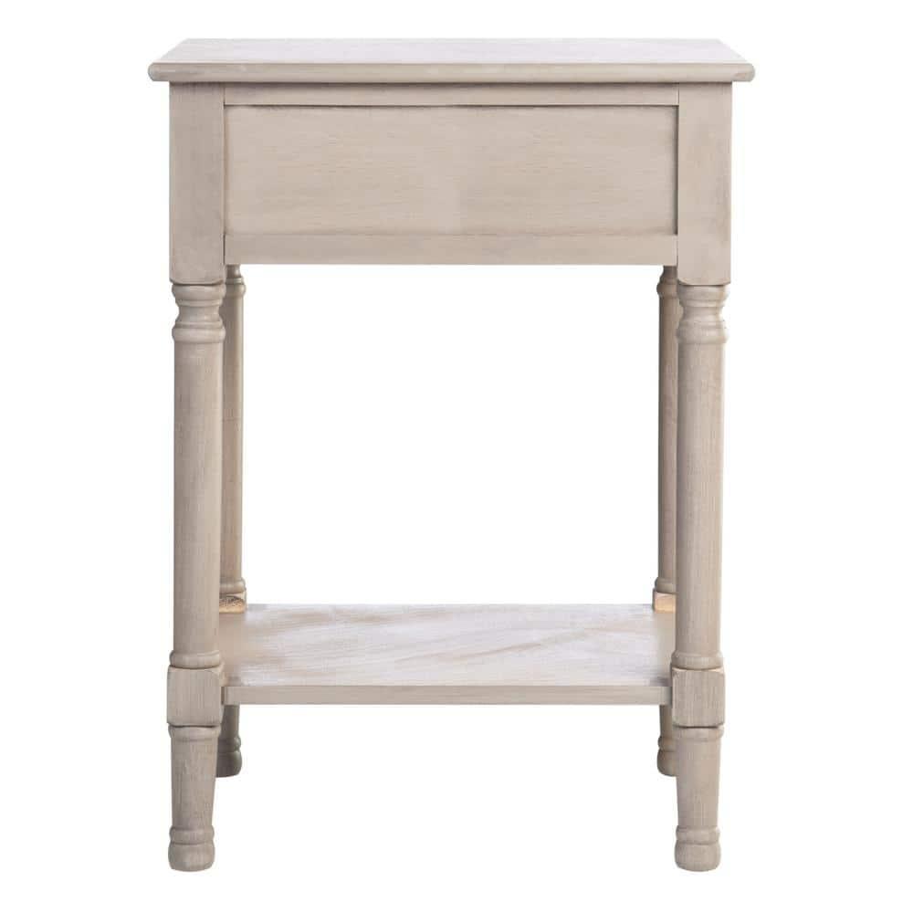 Peyton 1 Drawer Accent Table - Greige - Safavieh