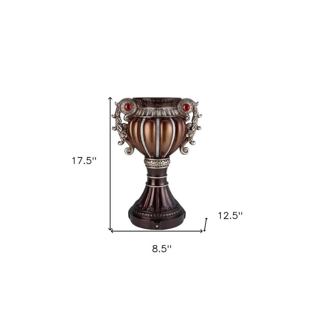 Rosdorf Park 17.5" "Delicata" Urn-Shaped Decorative Vase - Accents