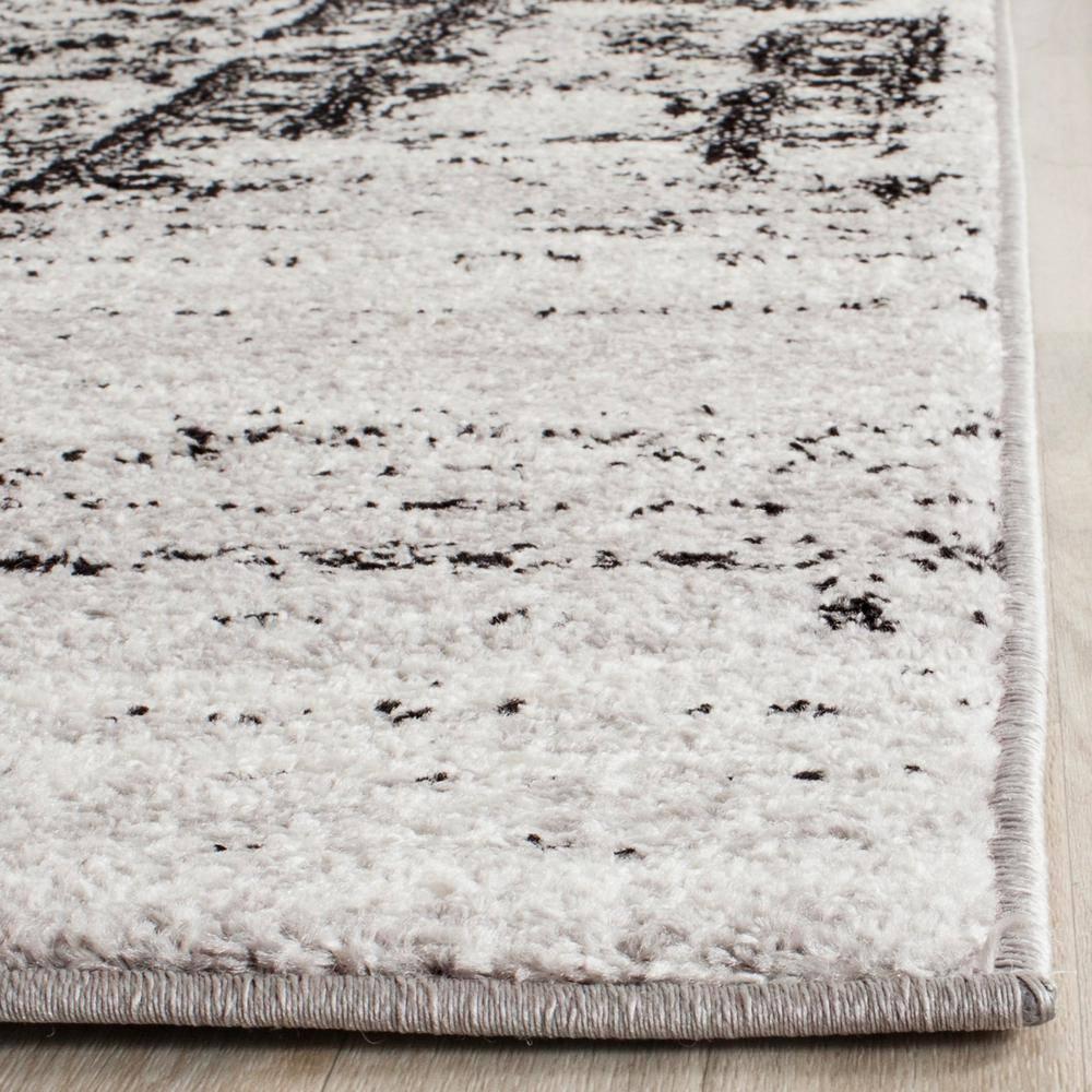 Adirondack ADR101 Power Loomed Area Rug - Silver/Black - 8'x10' - Safavieh.