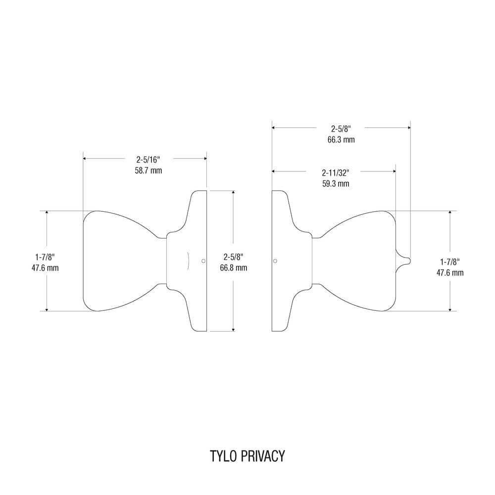 Tylo Privacy Door Knob