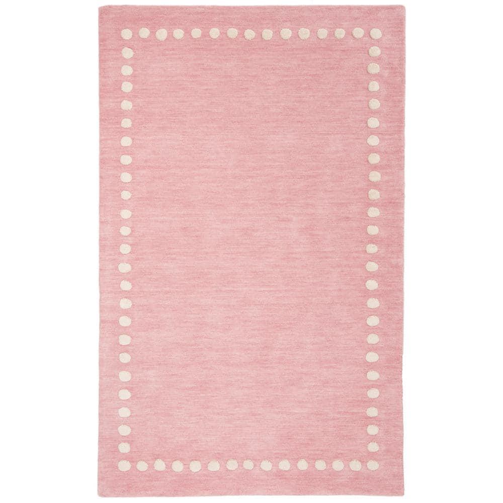 Safavieh Kids SFK802 Hand Loomed Indoor Area Rug - Pink - 5'x8' - Safavieh