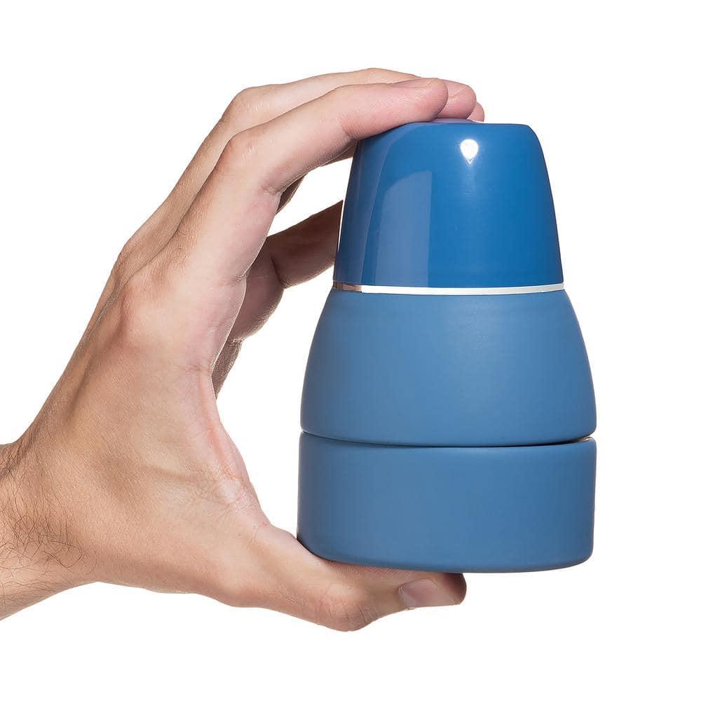 Omigo Twilight Blue Collapsible Portable Handheld Bidet Attachment with Travel Bag Included