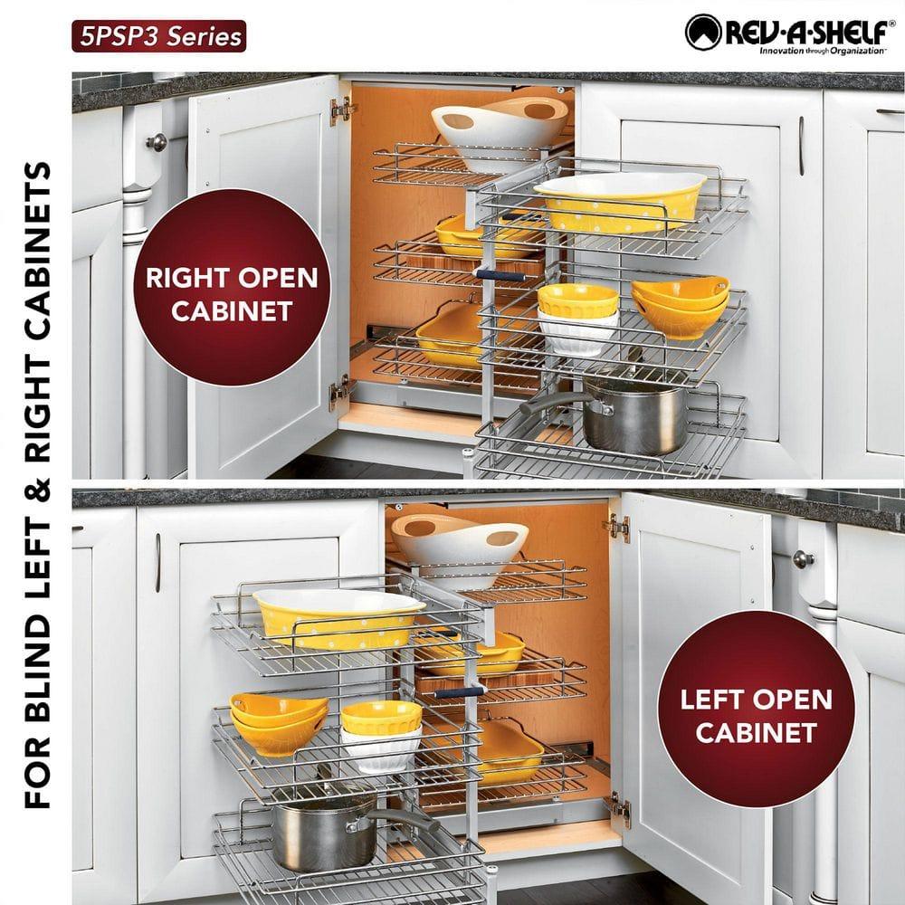 Rev-A-Shelf Rev-A-Shelf Pull Out Corner Cabinet Organizer w/Soft-Close 3 Tier