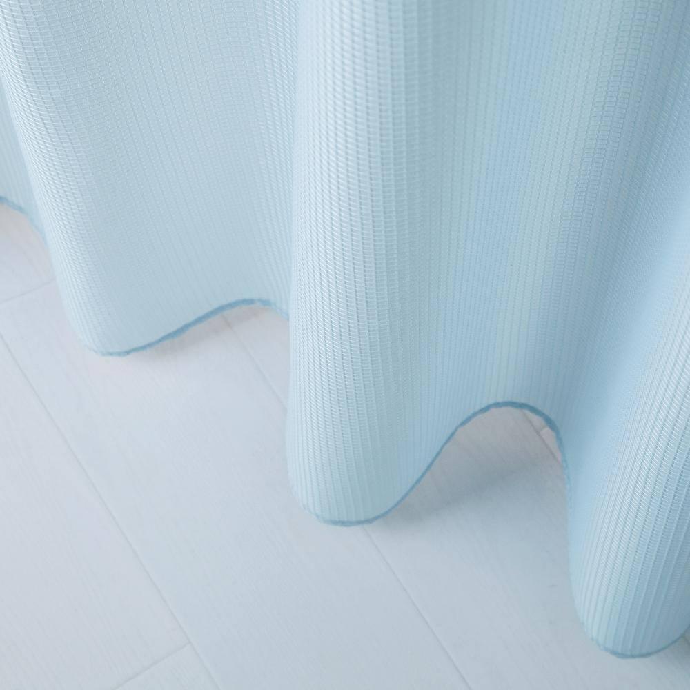 Dainty Home Complete Shower Curtain With Detachable Liner - Sky Blue