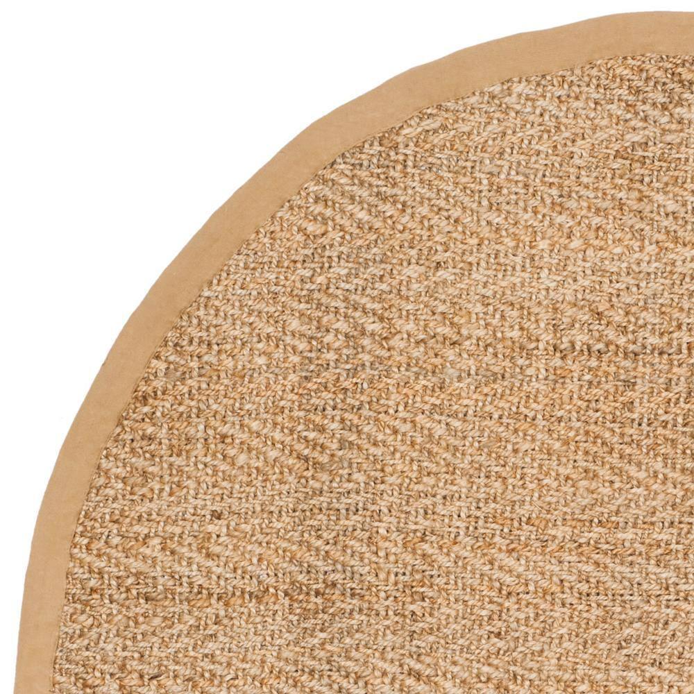 Natural Fiber NF263 Hand Woven Indoor Area Rug - Natural - 8' Round - Safavieh.