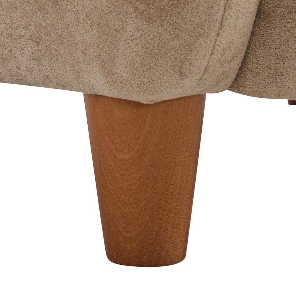 Christopher Knight Home Bacho Cozy Wingback Upholstered Accent Chair, Camel