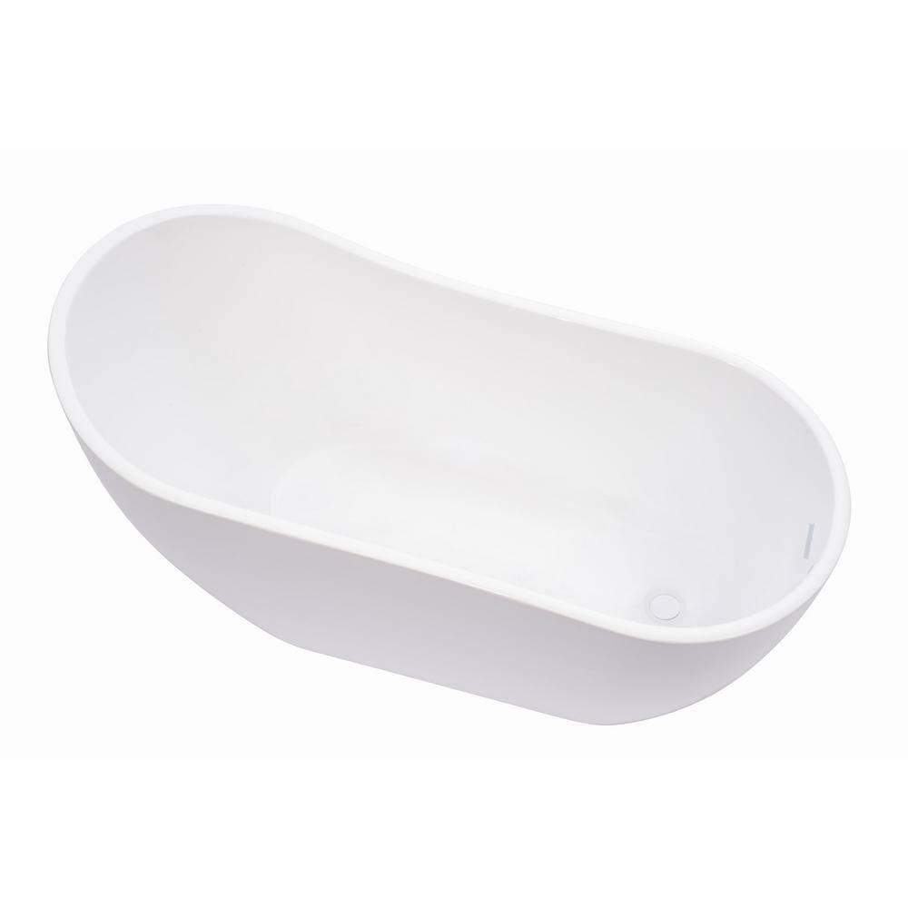 Amara Acrylic Freestanding Soaking Bathtub