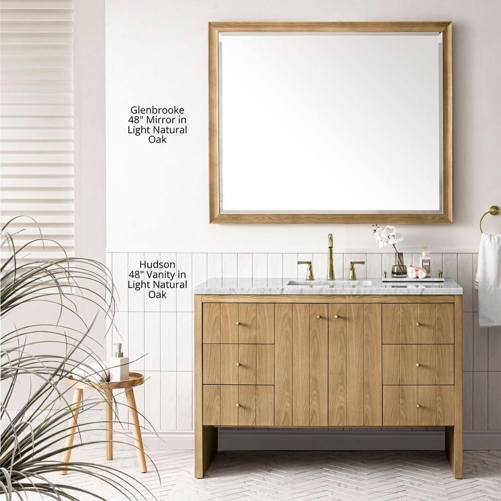 Glenbrooke Solid Wood Flat Wall Mirror