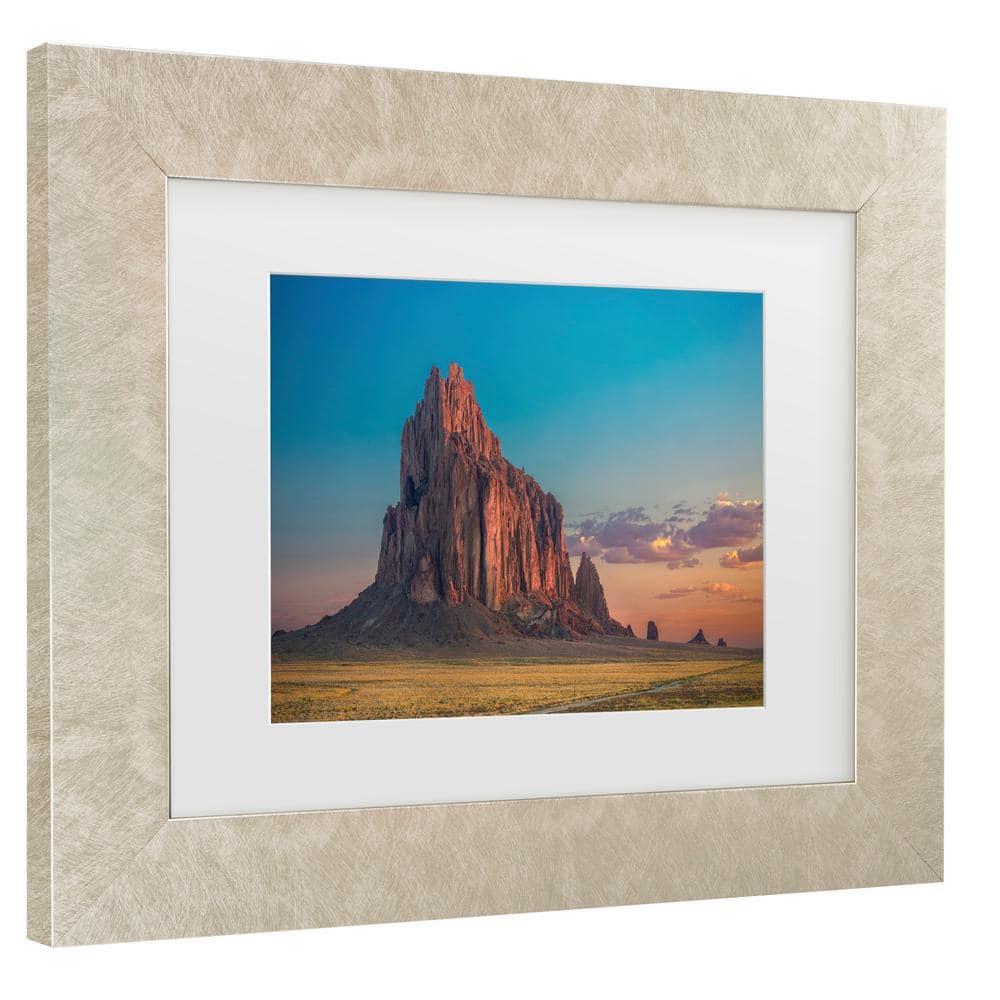 Trademark Fine Art - Michael Zheng Morning Glory On Tse Bit Ai Matted Framed Art - 11x14