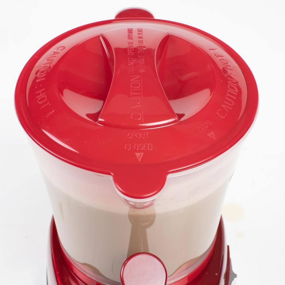 Nostalgia Retro 32-Ounce Hot Chocolate, Milk Frother, Cappuccino, Mocha, Latte Maker and Dispenser
