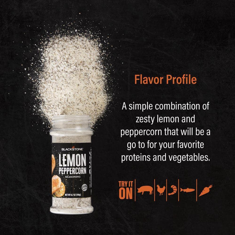 Blackstone 4231 Lemon Peppercorn Seasoning - 6.7 oz.