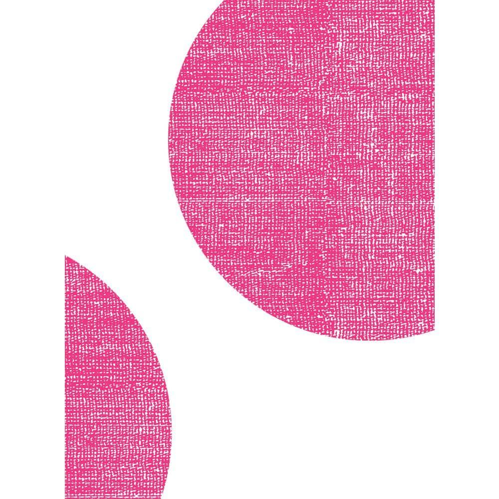 Textured Dots Baby Pink Vinyl Wall Sticker, 6 in.