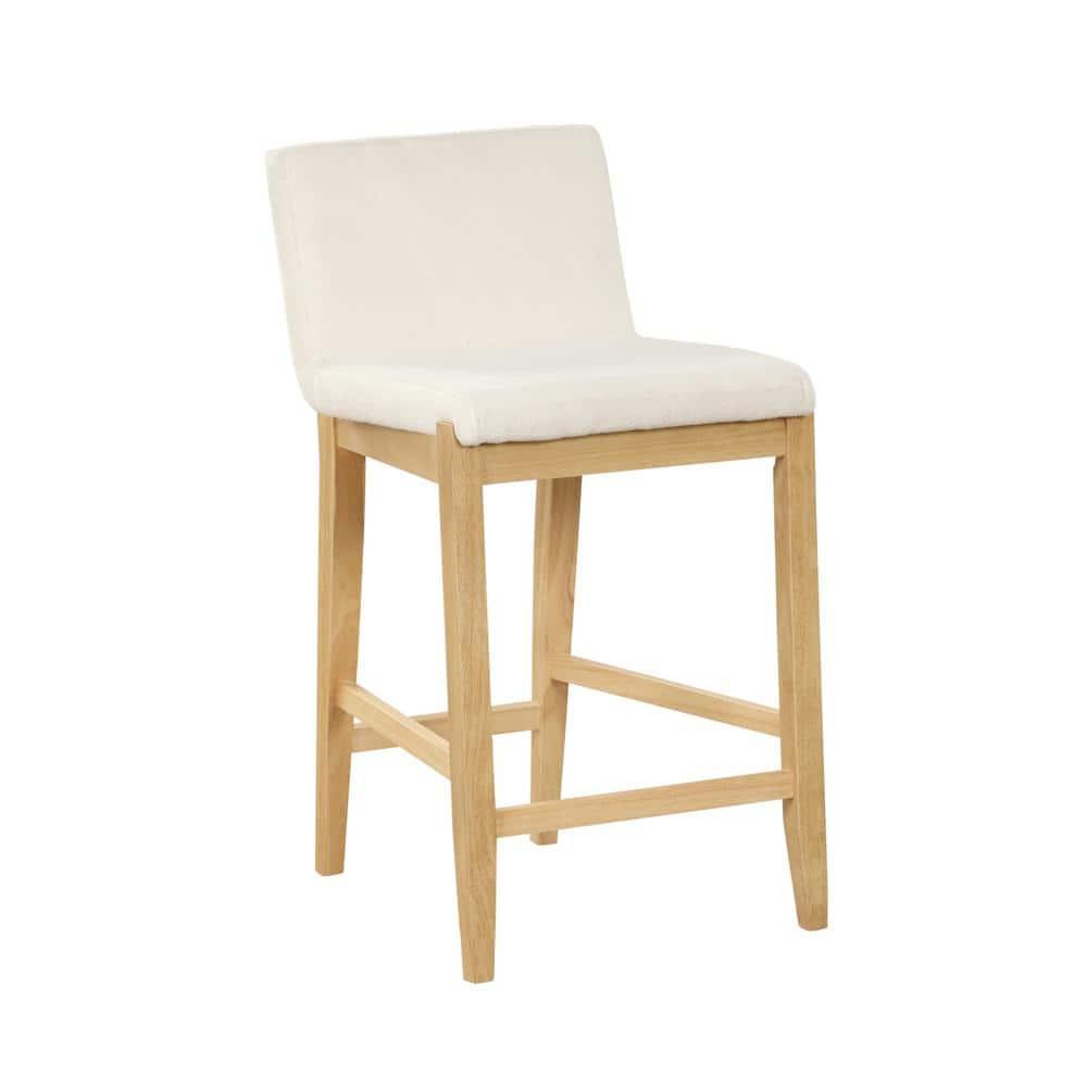 Nathan James Upholstered Wooden Stool