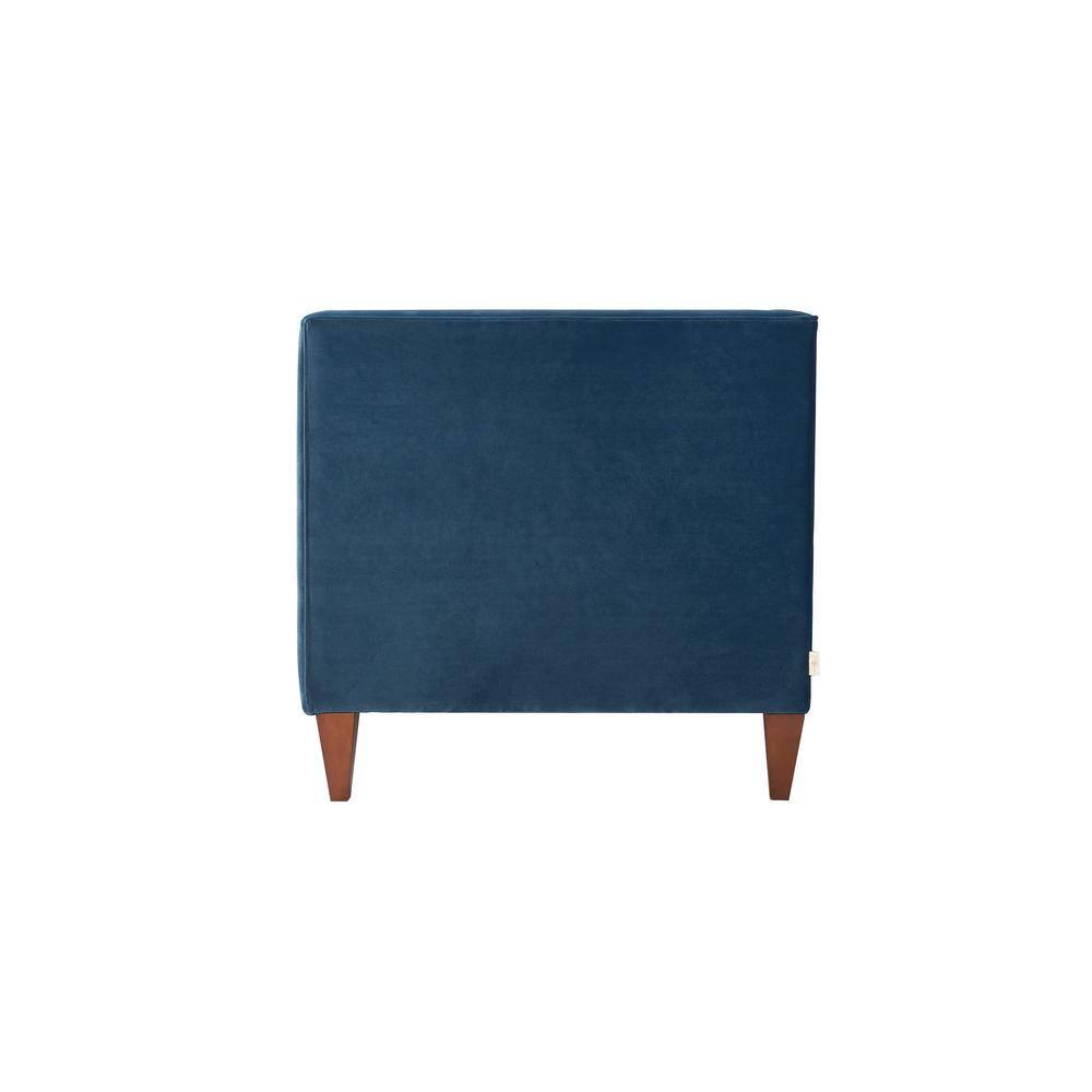 Jack 84" Tufted Tuxedo Sofa Double Cushion Satin Teal