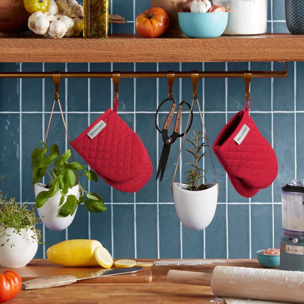 KitchenAid® KitchenAid Asteroid Solid Textured Mini Oven Mitt (Set of 2)