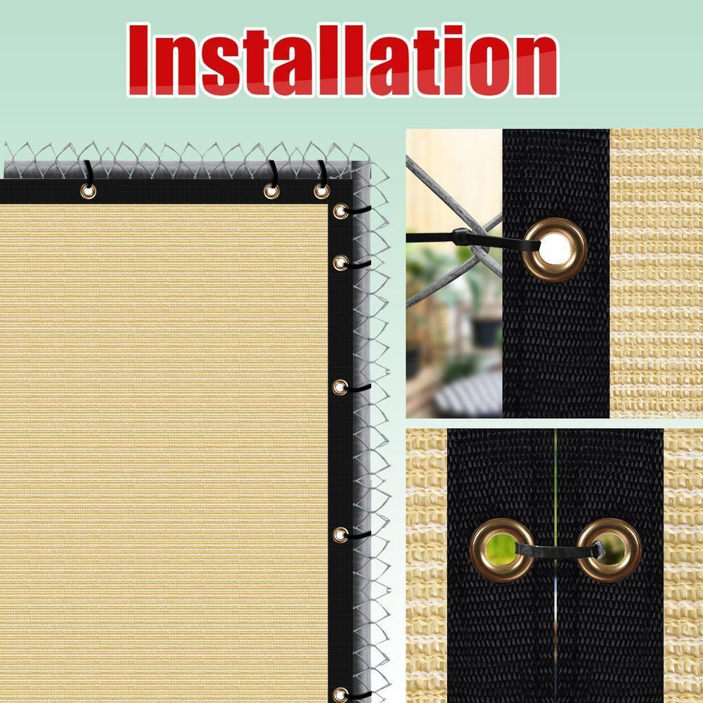 ColourTree Colour Tree Privacy Screen & Windscreen Fabric Cover – Durable Outdoor Fence Protection, UV-Resistant, Easy Installation