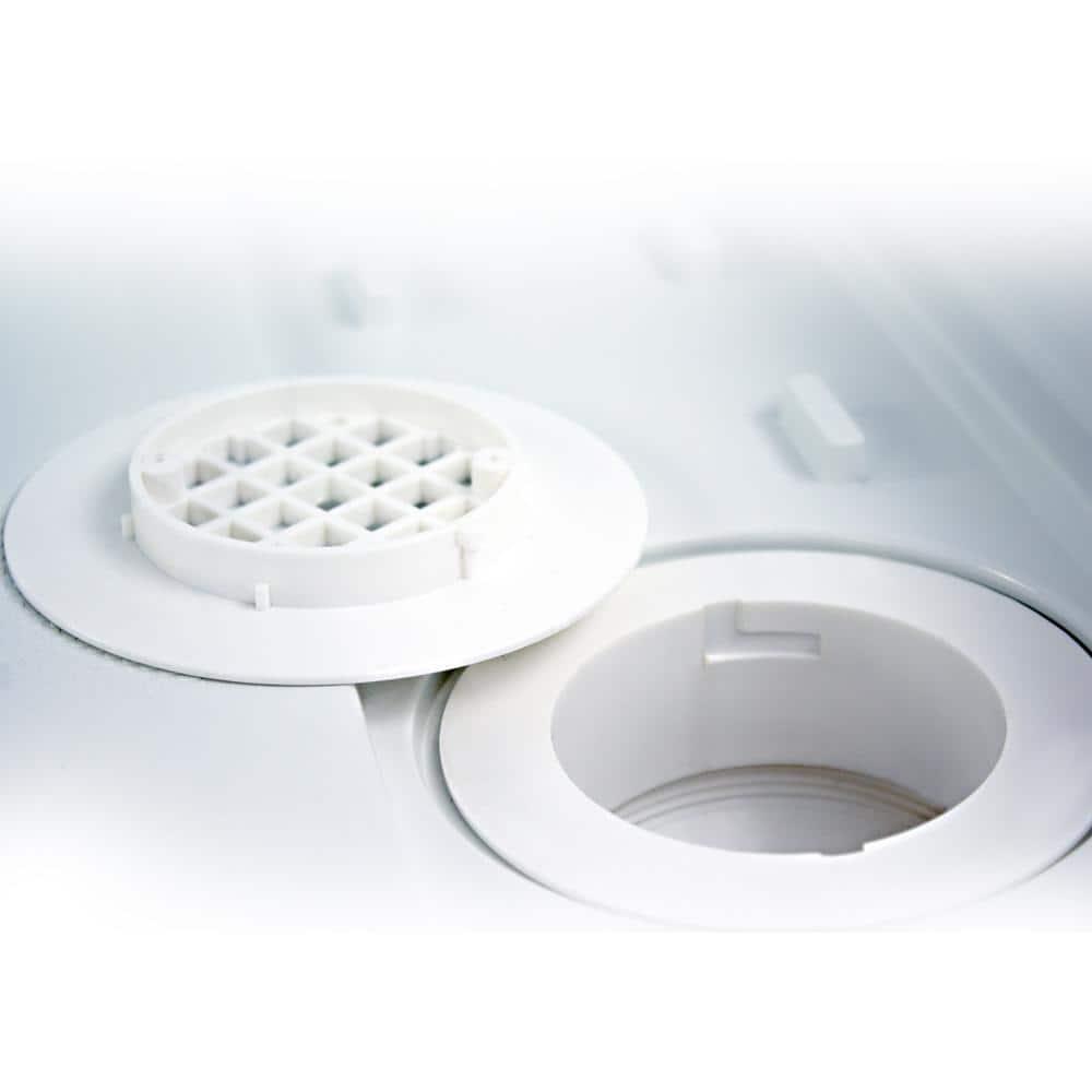 Linear 32 in. x 60 in. Single Threshold Shower Base in White