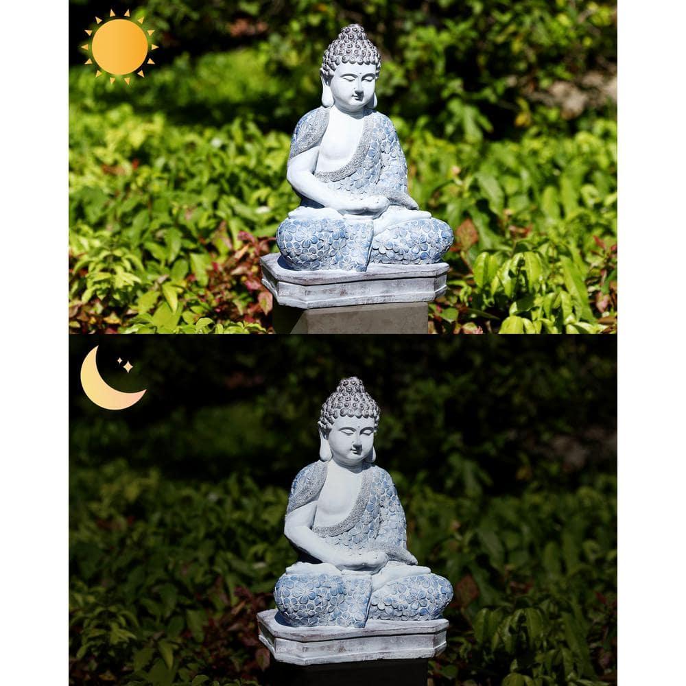 TECHKO 15" Buddha Garden Statue