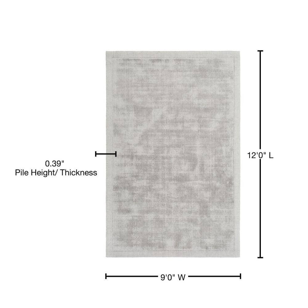 Silk Route Rainey Gray 9 ft. x 12 ft. Indoor Area Rug