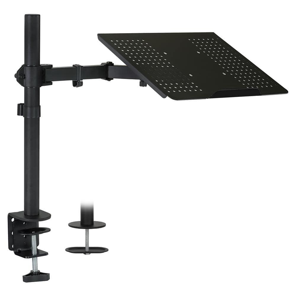 Mount-it Mount-It Height Adjustable Laptop Desk Stand with Articulating Vented Laptop Tray Mount & C-Clamp