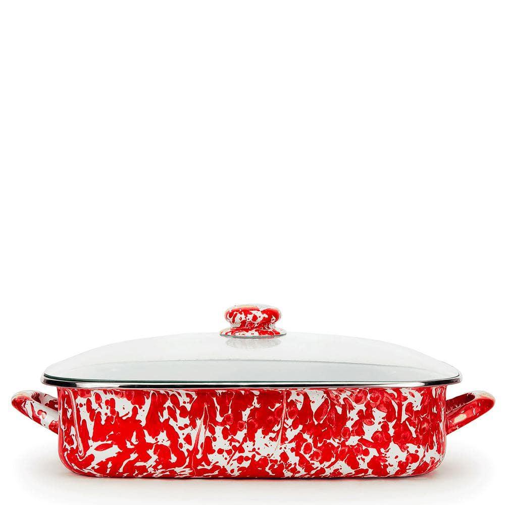 Golden Rabbit Grey Swirl Roasting Pan