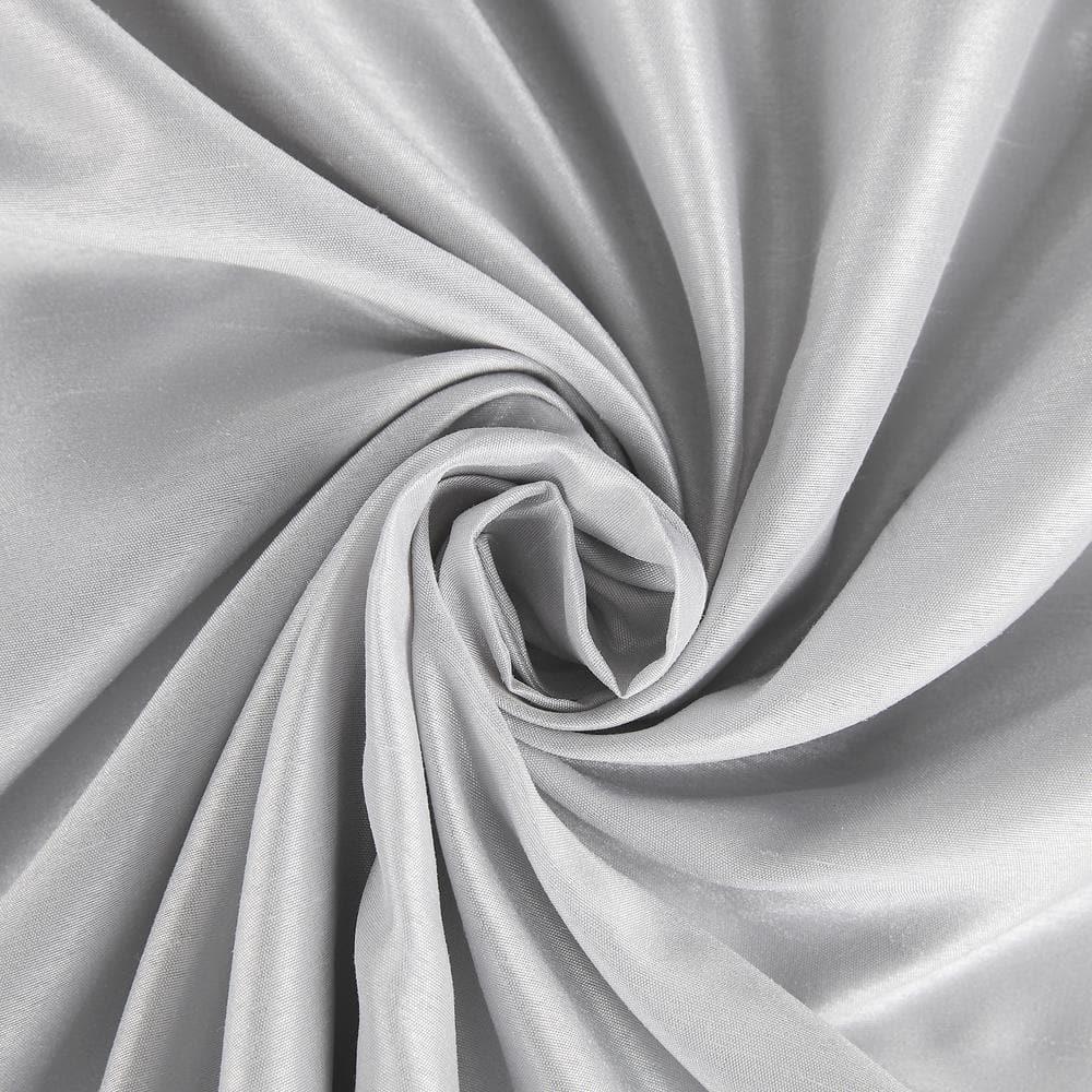 Faux Dupioni Silk Thermal Extreme 100% Blackout Back Tab Curtain Panel