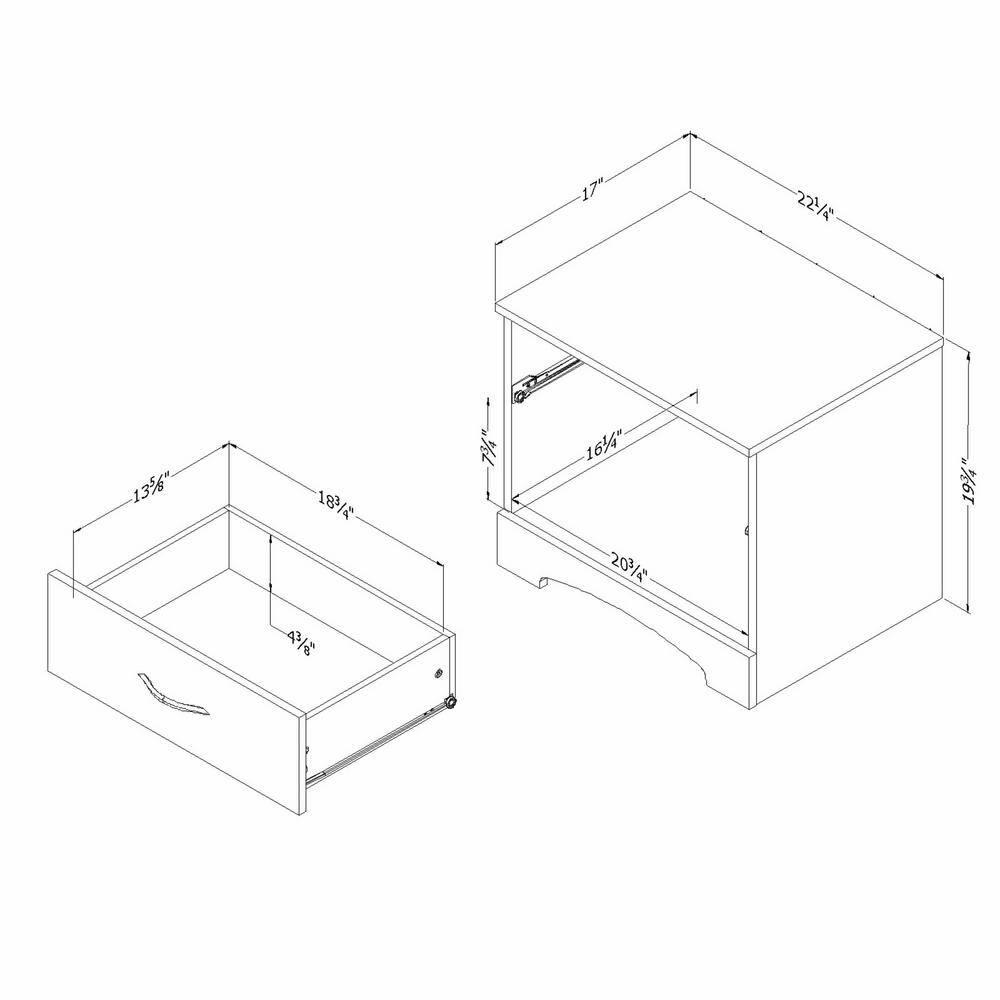 Step One 1-Drawer Nightstand