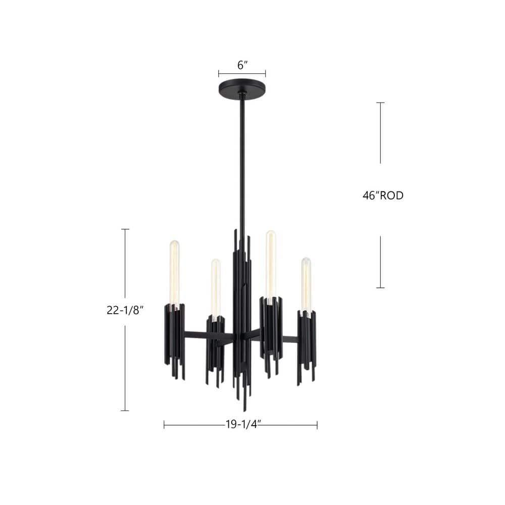Torres 4 - Light Modern Linear Chandelier