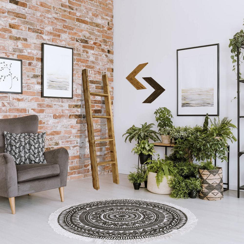 Ekena Millwork Vintage Farmhouse Rung Decorative Ladder