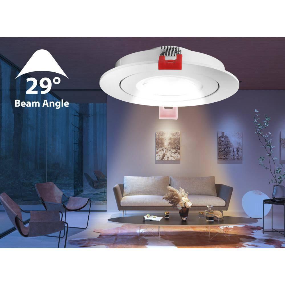 DGF43 4'' Selectable Color Temperature Dimmable Air-Tight IC Rated LED Canless Recessed Lighting Kit