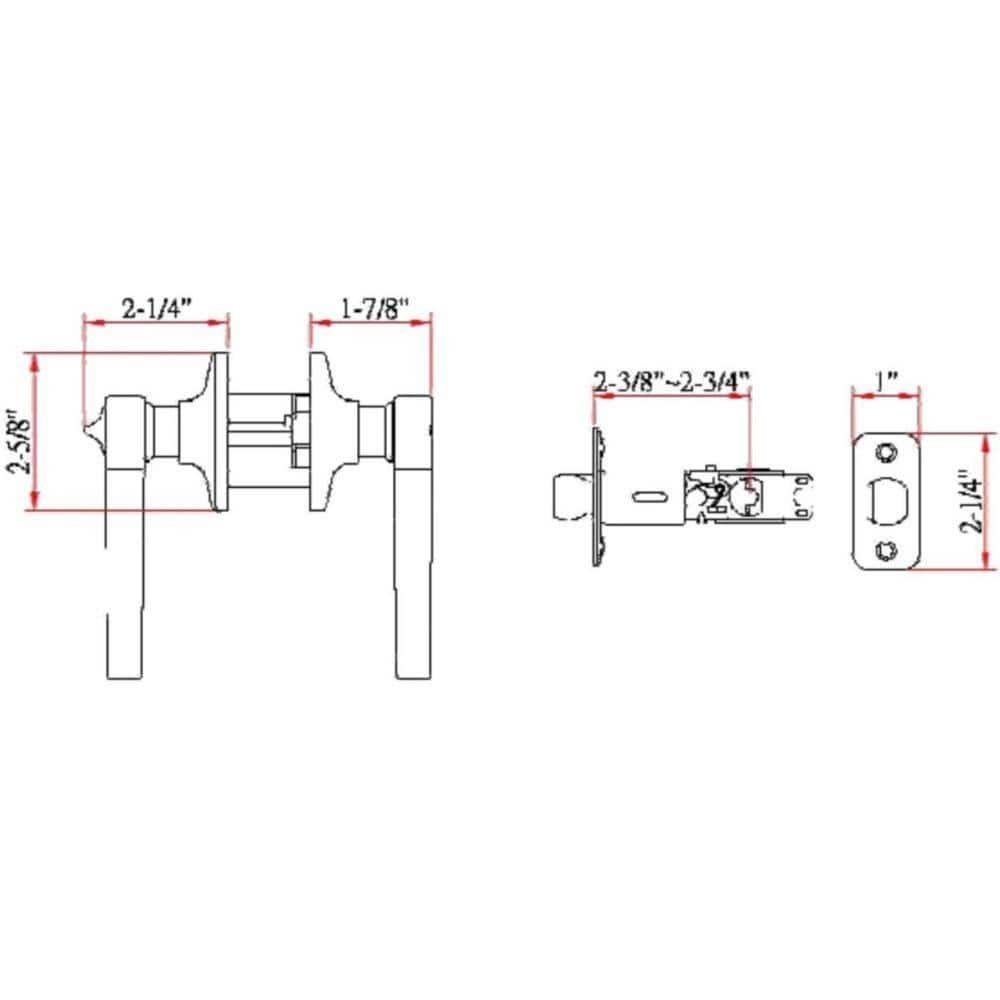 Scroll Privacy Bed/Bath Door Lever
