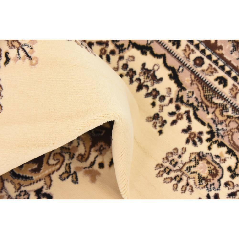 Rugs.com Amaya Collection Rug – 6' x 9' Ivory Medium Rug Perfect For Bedrooms, Dining Rooms, Living Rooms