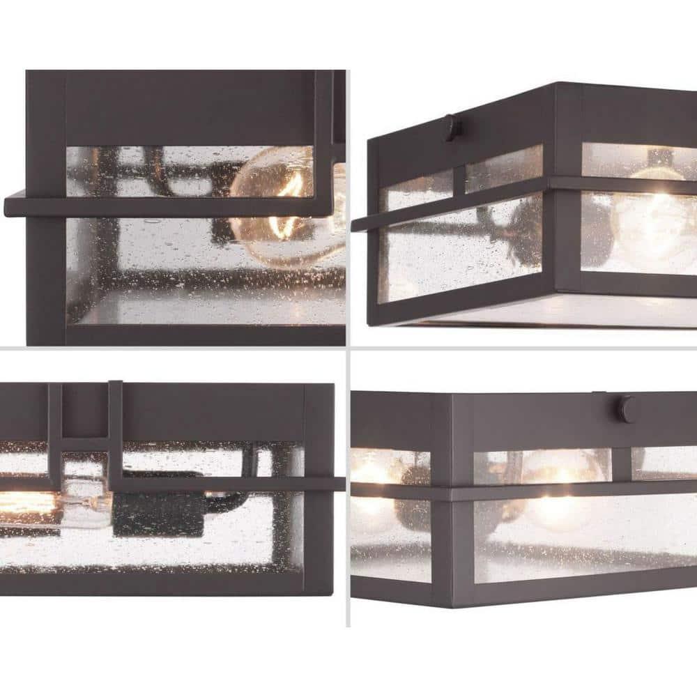 P550038-020-Progress Lighting-Boxwood - Outdoor Light - 2 Light in Modern Craftsman and Modern Mountain style - 11.38 Inches wide by 4.5 Inches high