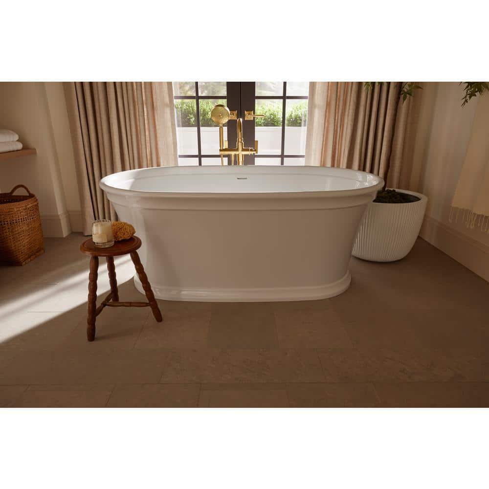 Castia by Studio McGee Floor-Mount Bath Filler Trim with Handshower