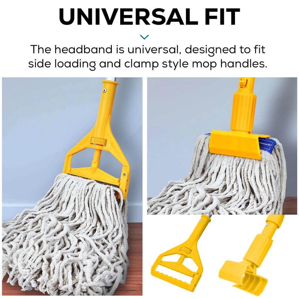 Natural Cotton String Mop Head Refill Pack, 11-inch Length