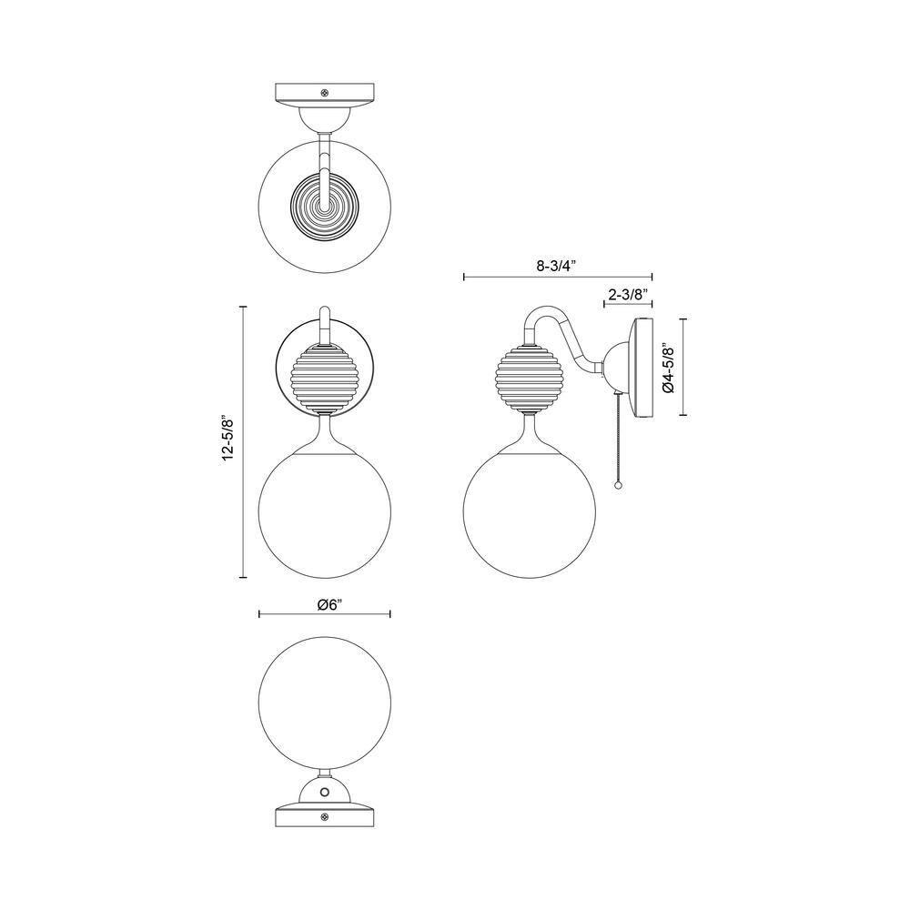 Celia Steel Armed Sconce