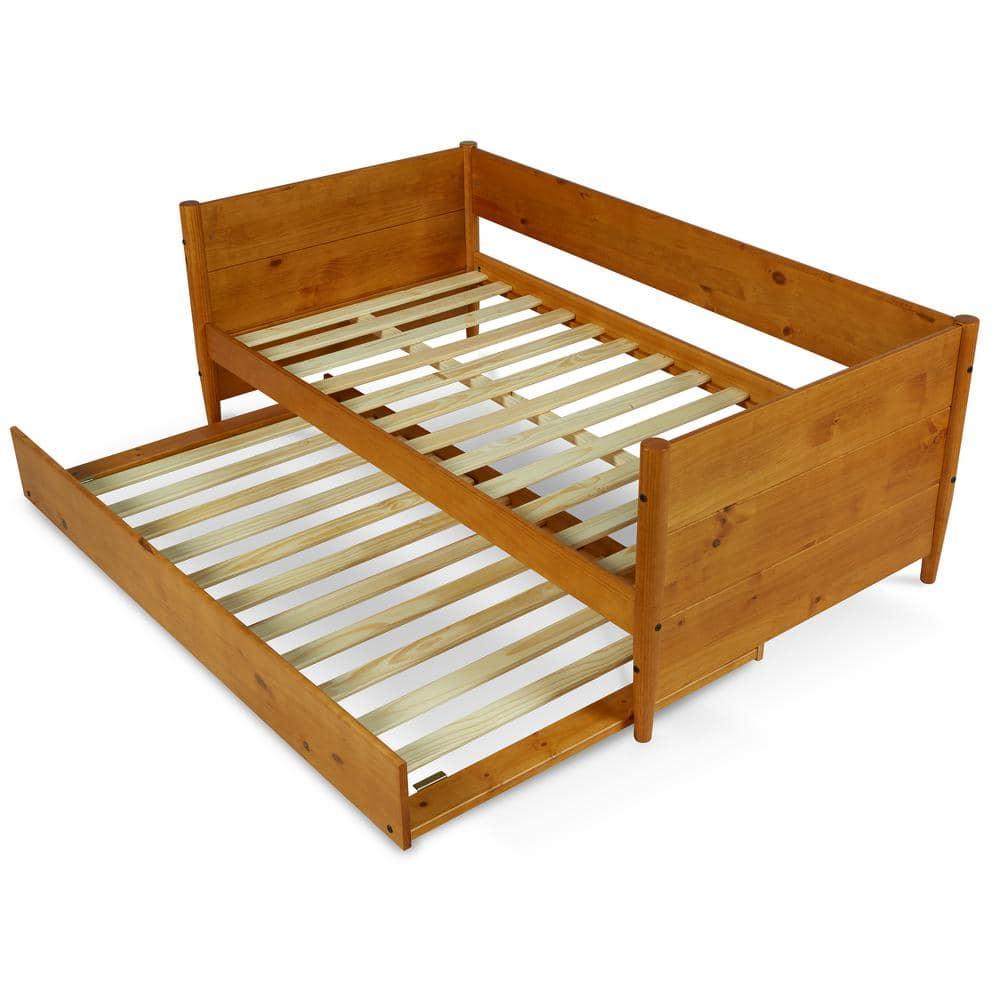 Camello Twin Solid Wood Daybed with Trundle