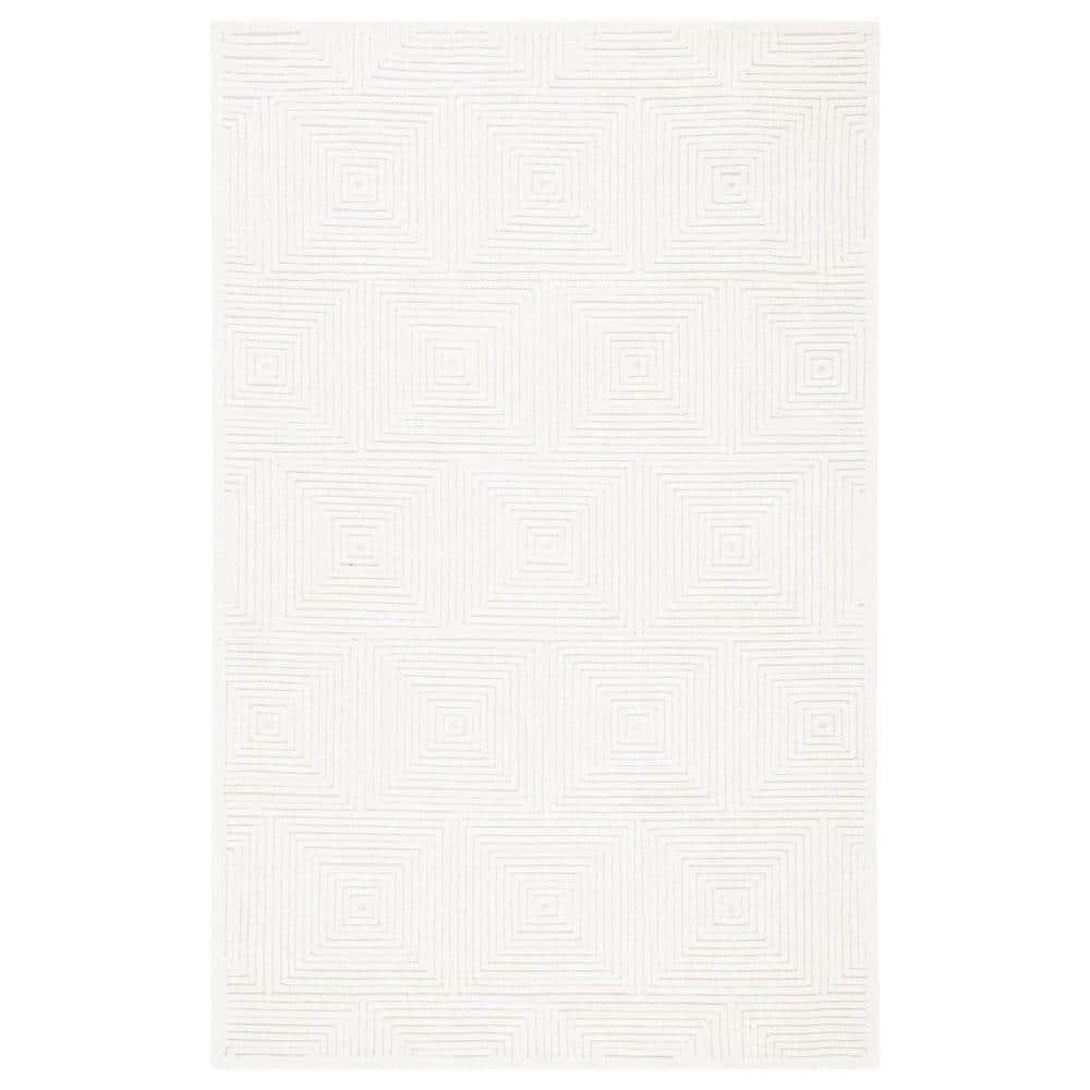 Textural TXT102 Hand Tufted Area Rug - Ivory - 4'x6' - Safavieh.