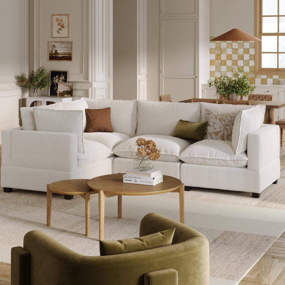 Modern Upholstered Cloud Sectional